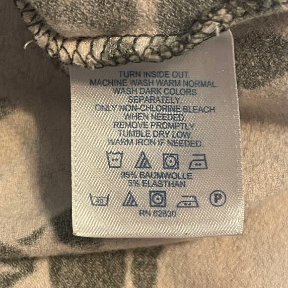 Lands' End Faux Wrap Dress Womens Size 2X Olive Floral Casual Knit *NO BELT - Picture 9 of 12